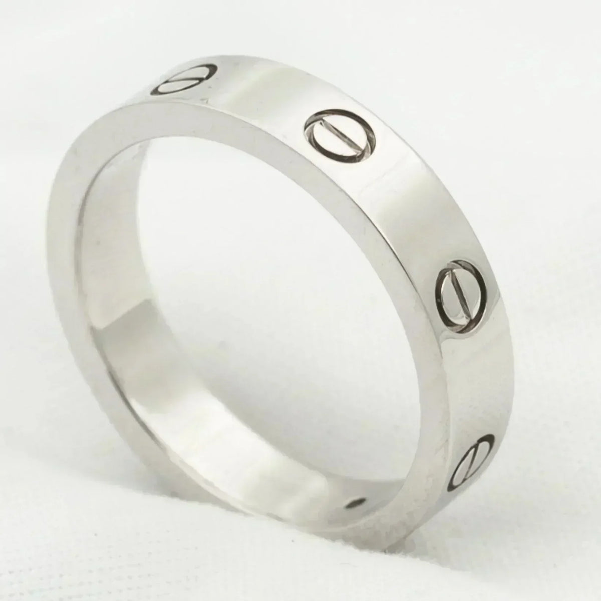 [⭐JeweliWhal]LOVE RING 4MM 1 DIAMOND SILVER