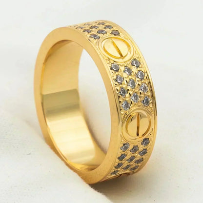 [⭐JeweliWhal]LOVE RING 5.5MM DIAMONDS PAVED