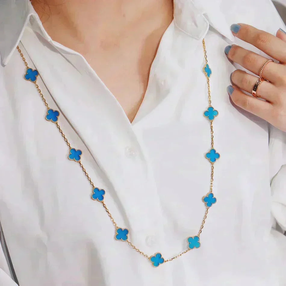 [⭐JeweliWhal]CLOVER 20 MOTIFS TURQUOISE GOLD