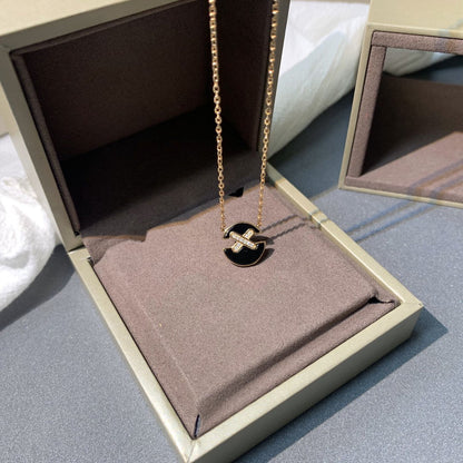 [⭐JeweliWhal]JEUX DE PINK GOLD DIAMOND NECKLACE