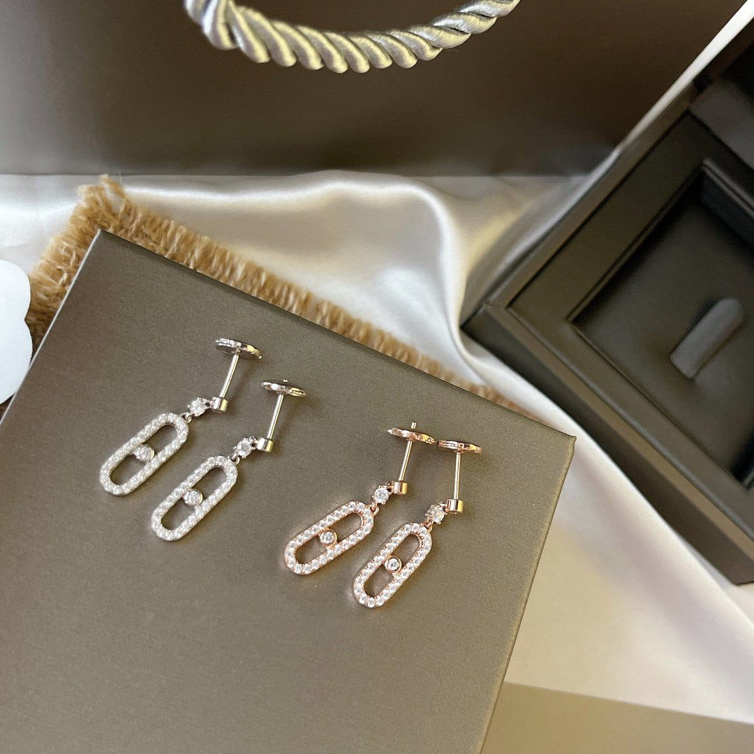 [⭐JeweliWhal]DORMEUSES MOVE UNO DIAMOND EARRINGS