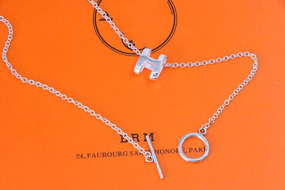 [⭐JeweliWhal]HM NECKLACE H LETTER OVAL SERIES