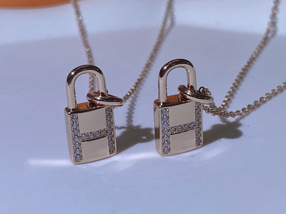 [⭐JeweliWhal]HM ADVANCED NICHE LOCK HEAD NECKLACE DIAMONDS