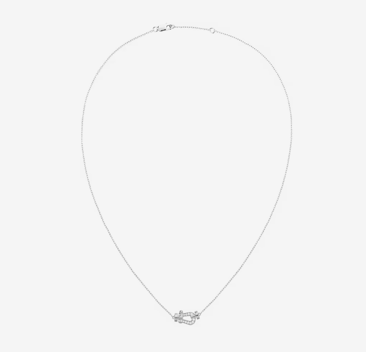 [⭐JeweliWhal]FORCE 10 DIAMOND SILVER NECKLACE MINI MODEL