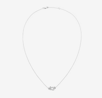 [⭐JeweliWhal]FORCE 10 DIAMOND SILVER NECKLACE MINI MODEL