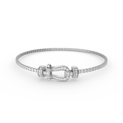 [⭐JeweliWhal]FORCE  HORSESHOE  DIAMOND TENNIS BRACELET