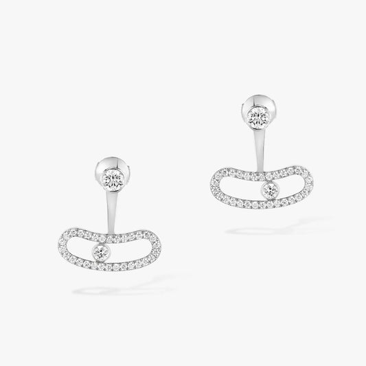 [⭐JeweliWhal]MOVE UNO SILVER DIAMOND EARRINGS