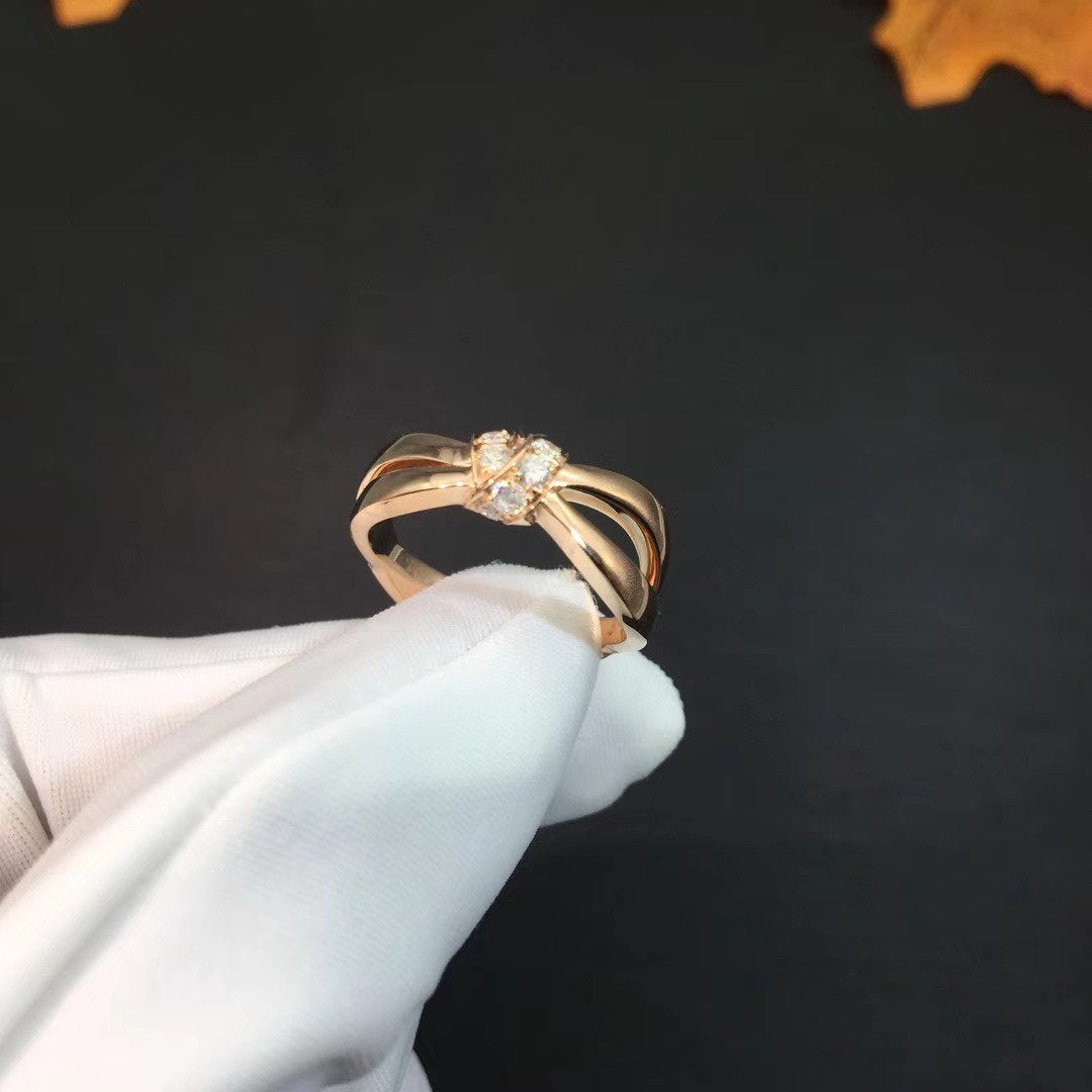 [⭐JeweliWhal]LIENS RING PINK GOLD DIAMOND