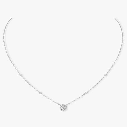 [⭐JeweliWhal]Diamond Necklace 0,20ct Brilliant Shape Joy