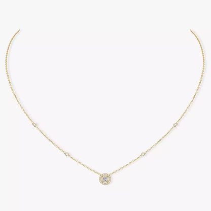 [⭐JeweliWhal]Diamond Necklace 0,20ct Brilliant Shape Joy