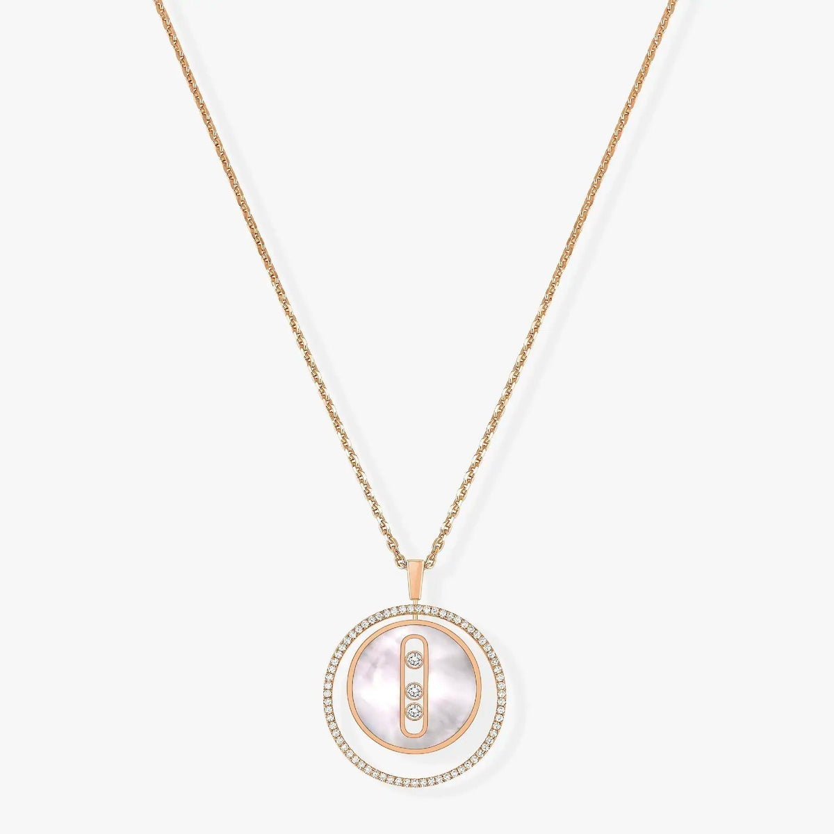 [⭐JeweliWhal]Demo MOVE MM NACRE BLANCHE DIAMOND NECKLACE