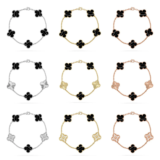 [⭐JeweliWhal] CLOVER 5 MOTIF PULSAR STONE BRACELET COLLECTION