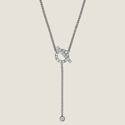 [⭐JeweliWhal]FINESSE SILVER DIAMOND NECKLACE