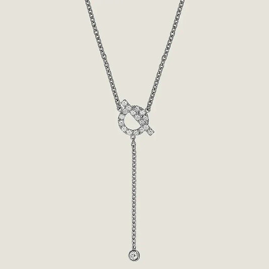 [⭐JeweliWhal]FINESSE SILVER DIAMOND NECKLACE