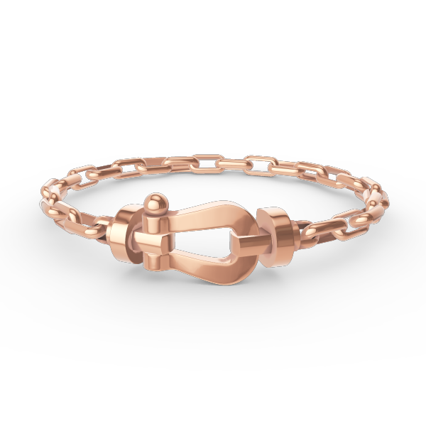 [⭐JeweliWhal]FORCE LARGE HORSESHOE CLASP  METAL BRACELET