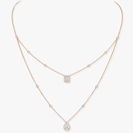 [⭐JeweliWhal]MY TWIN 2 ROW DIAMOND NECKLACE