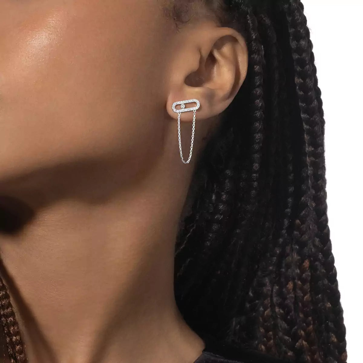 [⭐JeweliWhal]Move Uno Diamond Earrings