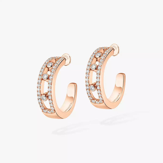[⭐JeweliWhal]Diamond Pave_ Hoop Earrings Move