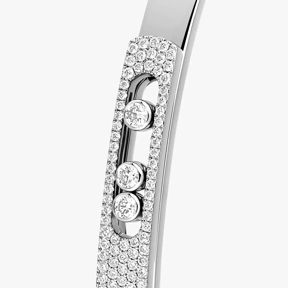 [⭐JeweliWhal]Move Noa Rose Gold Pavé Diamond Bangle Bracelet