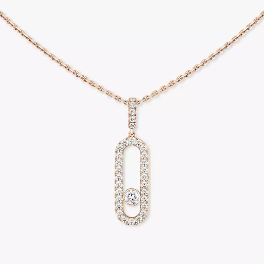 [⭐JeweliWhal]Move Uno Diamond Necklace in Rose Gold