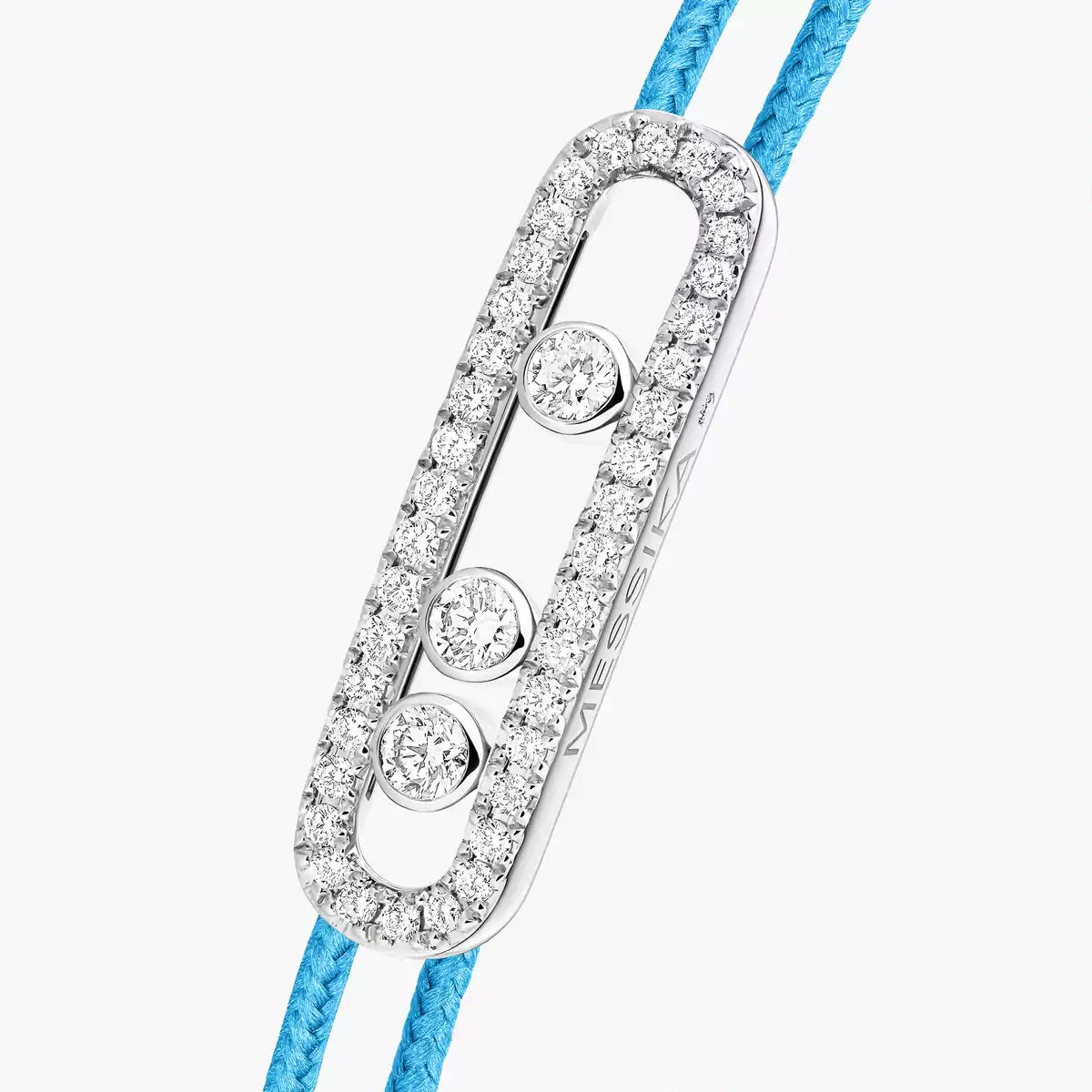 [⭐JeweliWhal]Messika Care(s) pink cord pavé bracelet