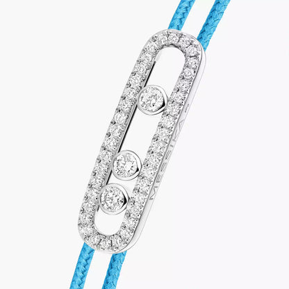 [⭐JeweliWhal]Messika Care(s) pink cord pavé bracelet