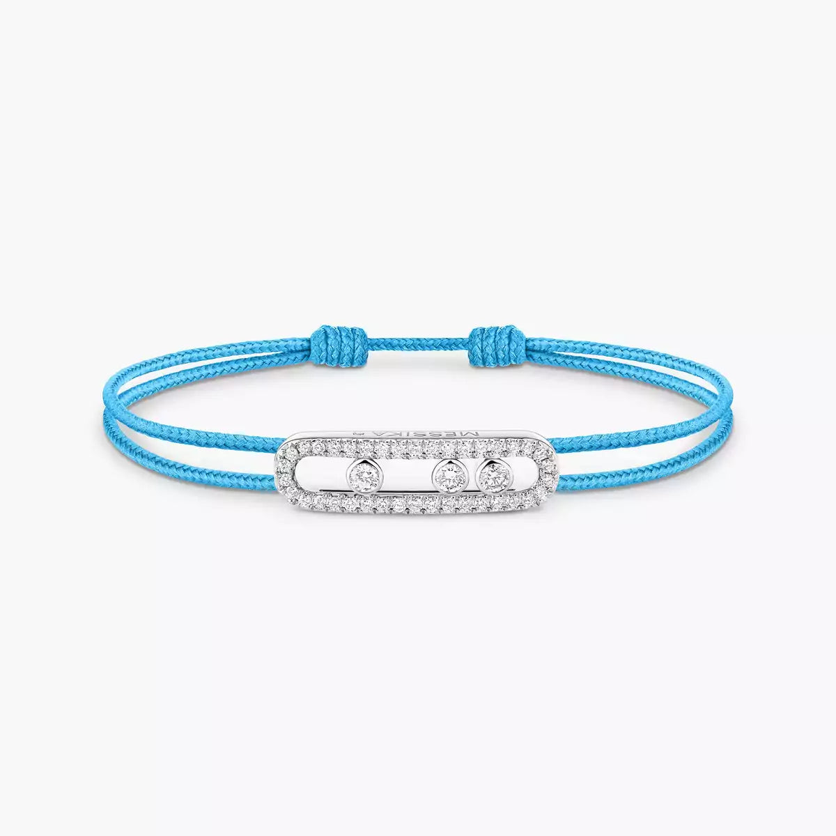 [⭐JeweliWhal]Messika Care(s) pink cord pavé bracelet