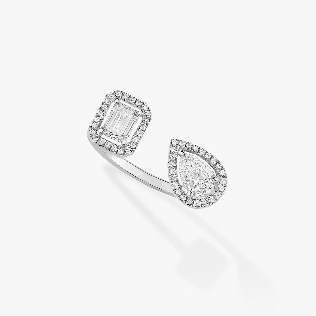 [⭐JeweliWhal]MY TWIN TOI & MOI SILVER DIAMOND RING