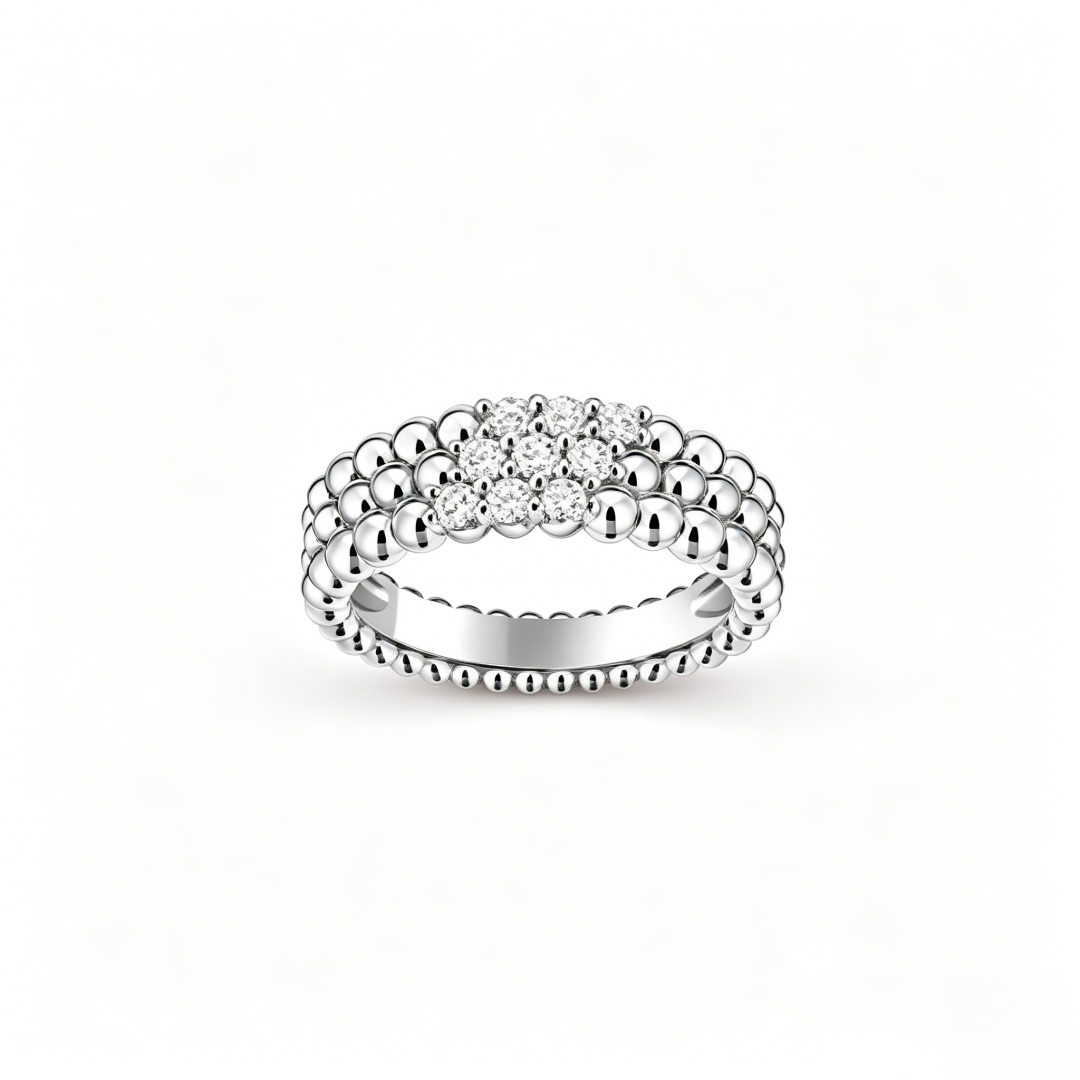 [⭐JeweliWhal] THREE-ROW DIAMOND RING
