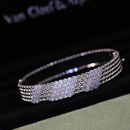 [⭐JeweliWhal]  FIVE-ROW DIAMOND BRACELET
