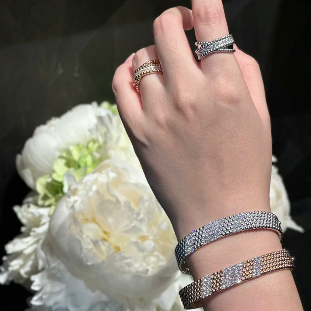 [⭐JeweliWhal]  FIVE-ROW DIAMOND BRACELET