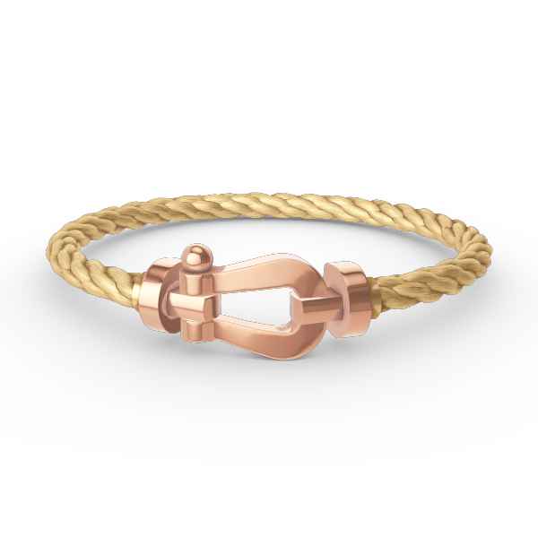 [⭐JeweliWhal]FORCE LARGE HORSESHOE NO DIAMOND BRACELET ROSE GOLD