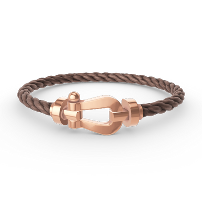 [⭐JeweliWhal]FORCE LARGE HORSESHOE NO DIAMOND BRACELET ROSE GOLD