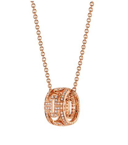 [⭐JeweliWhal]PARENTESI NECKLACE PINK GOLD DIAMOND