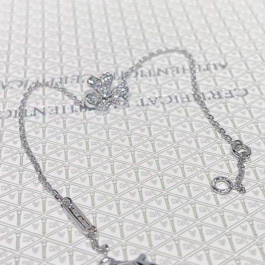 [⭐JeweliWhal]FRIVOLE SILVER FLOWER DIAMOND BRACELET