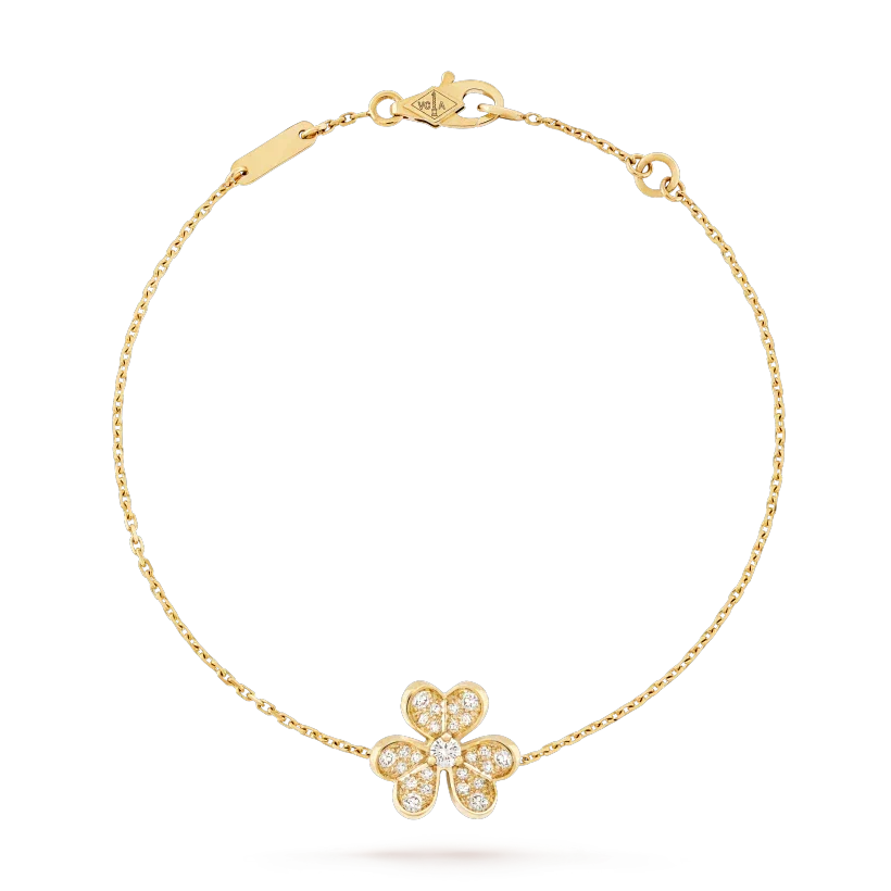 [⭐JeweliWhal]FRIVOLE GOLD FLOWER DIAMOND BRACELET