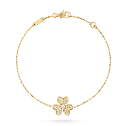 [⭐JeweliWhal]FRIVOLE GOLD FLOWER DIAMOND BRACELET