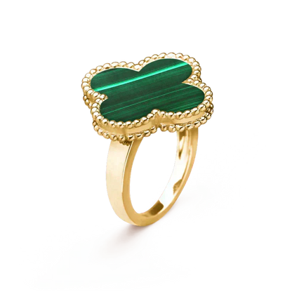 [⭐JeweliWhal]CLOVER MALACHITE RING