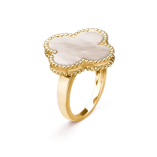 [⭐JeweliWhal]CLOVER WHITE MOP RING