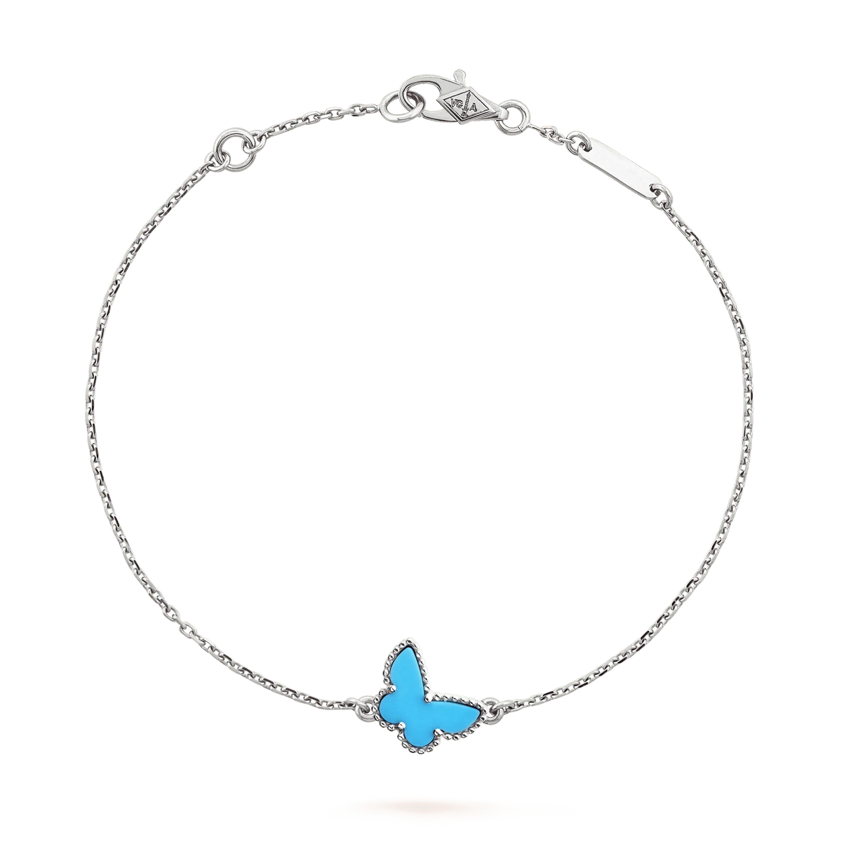 [⭐JeweliWhal]BUTTERFLY TURQUOISE BUTTERFLY BRACELET SILVER