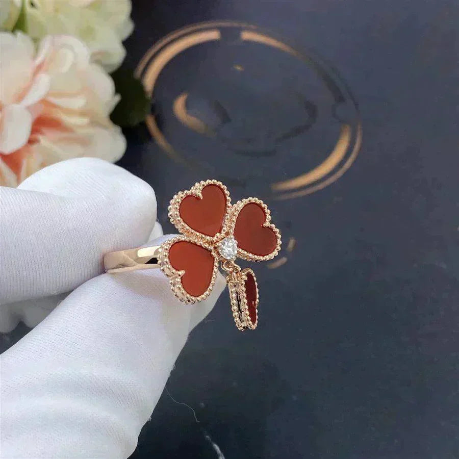 [⭐JeweliWhal]SWEET CLOVER CARNELIAN RING