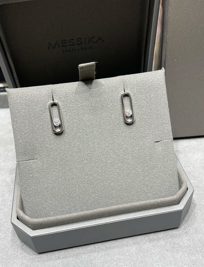 [⭐JeweliWhal]MOVE UNO SMALL 1 DIAMOND EARRINGS