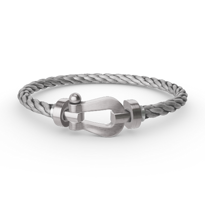 [⭐JeweliWhal]FORCE LARGE HORSESHOE NO DIAMOND BRACELET SILVER