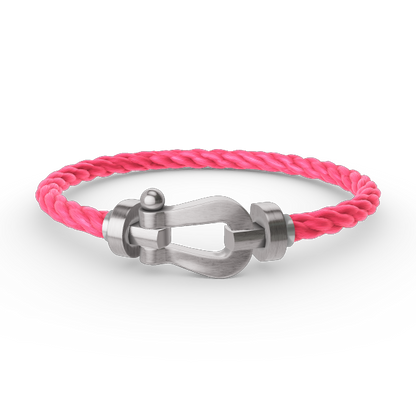 [⭐JeweliWhal]FORCE LARGE HORSESHOE NO DIAMOND BRACELET SILVER