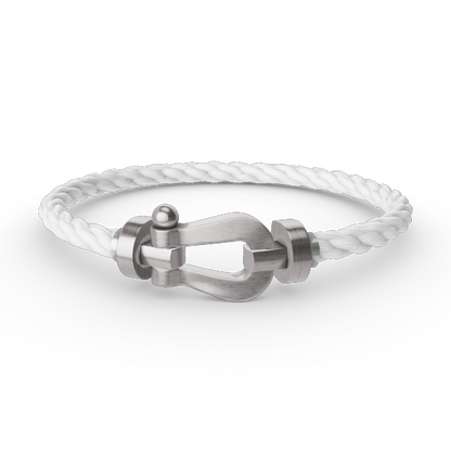 [⭐JeweliWhal]FORCE LARGE HORSESHOE NO DIAMOND BRACELET SILVER